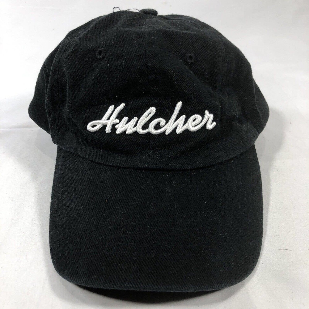 HULCHER HAT CAP ADJUSTABLE BLACK ONE SIZE FITS MOST OSFM SEBA ADJUST STRAP